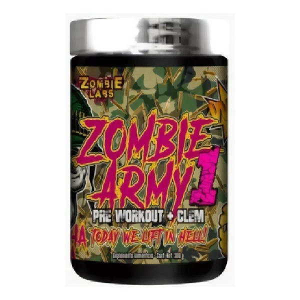 Zombie Labs Zombie Army 1 30 Servicios Pre Entreno + Clem Sabor gummy