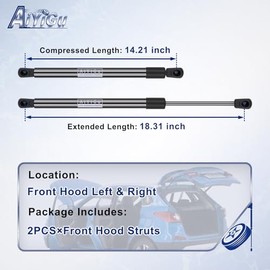 AiYiGu - Soporte para cap frontal, soportes para resortes de gas 4352, compatible con Honda Accord 1998 1999 2000 2001 2002, repuesto SG326010,...    