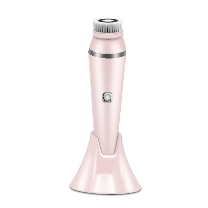 Electric Facial Cleansing Brush with 4 Interchangeable Heads, Rechargeable Face