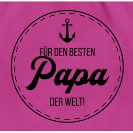 Gym Bag Backpack – Bags – For the Best Dad in the World Gift Anchor Gift Maritime I Father's Day Gifts Dad I Father's Day Gift – One Size – Fuchsia – Fathers Papatag