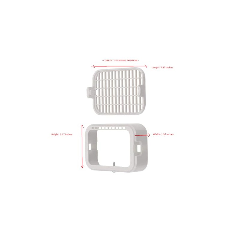 Amerimax 2.5" W x 3.25" L White Vinyl Rodent Guard,