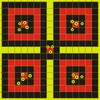 Shooting Targets, 12 x12 inch Splatter Self Adhesive Shooting Target