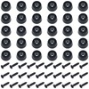 30 PCS Round Rubber Feets with Screws,Rubber Non Slip Furniture