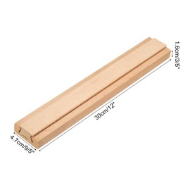 uxcell 1 Set Wooden Drawer Slides, Classic Wood Center Guide Track, Wood Drawer Glides Bottom Rails Replacement Kit, 12" (30 CM)