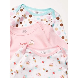 Luvable Friends baby girls Cotton Nightgown, Pink Dessert, 0-6 Months US