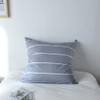 Keayoo 2 Piece Bed Linen, Grey, White, Striped, 100% Cotton