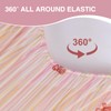 A Nice Night Zipper Bedding Pink Bow Printed on Colorful