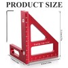 Prmape Carpenter's Square, 3D Multi-Angle Measuring Ruler, Aluminium Alloy Try