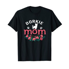 Dorkie Mom Gifts Womens Mama Dorkie Dog Pet Lovers Christmas T-Shirt