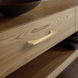 Asidrama 10 Pack 5 Inch(128mm) Brushed Brass Kitchen Cabinet Handles, Cabinet Pulls Kitchen Cabinet Hardware for Cupboard Drawer Handles Dresser Pulls