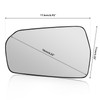 Aritoxy Right Heated Mirror Glass Fit for Chevy Malibu 2016