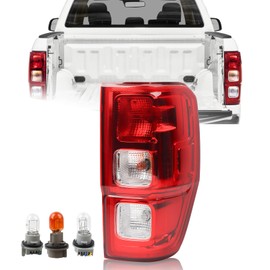 KAMDKI RH Halogen Type Tail Light Fit for 2019-2023 Ford Ranger XL Rear Lamp Assembly Incandescent W/o Blind Spot Models Only W/o Bliss Right Passenger Side FO2801273 KB3Z13404F