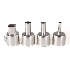 YIHUA #2300 Hot Air Gun Rework Nozzles, Pack of 4 (0.39'',0.31'', 0.20'', 0.51''X0.51'') For All Yihua Rework Stations EXCEPT Yihua 993D Series, 992D II and 8509-I
