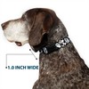 Buckle-Down Plastic Clip Collar - Ghosts Scattered Black/White - 1"