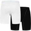 Gladiator Sports Compression Shorts - Men (Black and White), White
