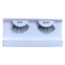 10 Pairs 100% Human Hair False Eyelashes Natural Black #205