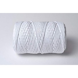 10m - Everlasto Chunky Solid Beautiful Baker's Cotton Craft Twine (4mm approx) (SNOW WHITE)