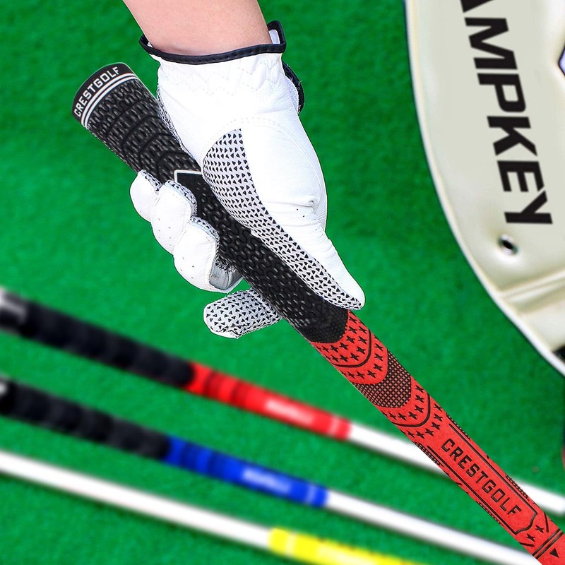 CRESTGOLF Updated Multi Compound Golf Grips for Golf Clubs Set