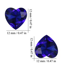 Crystal Rhinestones 50pcs AB Crystals Pointback Heart Glass Rhinestone for DIY Crafts Jewelry Making,12mm,Pink