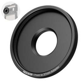 NEEWER PA061 Lens Filter Adapter Ring 17 mm to 37 mm, Compatible with Beastgrip 37 mm Lenses 16 15 Pro Max S24 Ultra Phone Cage Rig Stabilizer for Video Recording