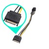 ELFJMZP 15-Pin SATA Male to 8 Pin (6+2 Pin) PCI-Express