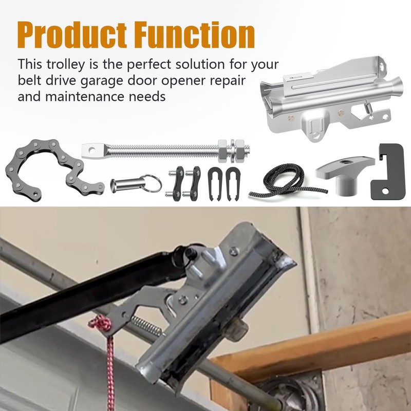 41A3489 Garage Door Opener Carriage, Complete Chain Drive Trolley Assembly