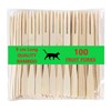 WHISPERING FANTASY 100pcs Premium Quality Wooden Fruit Forks + 5pcs