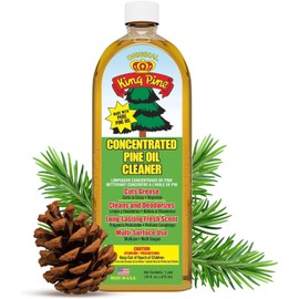 King Pine King Pine Concentrated Pine Oil Multi-Surface Cleaner Industrial Strength, Original Gold, 16 Fl Oz, 12 Pack