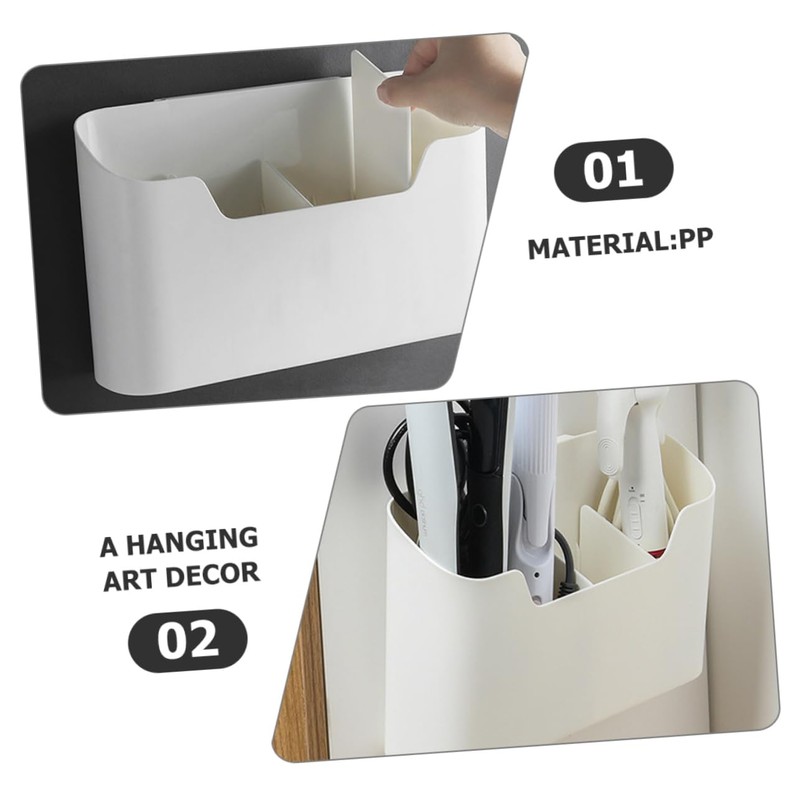 Gatuida 1Set Hanging Storage Basket Wall Mounted Compartment Organizer Box