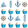 Kreatwow Nautical Cupcake Toppers - 24 Pieces in 4 Different