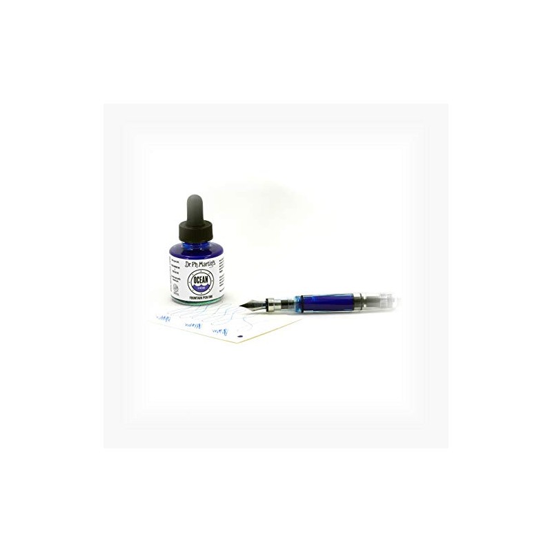 Dr. Ph. Martin's Ocean Fountain Pen Ink (1E) Ink Bottle,