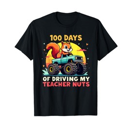 100 Days of Driving My Teacher Nuts Dabbing Squirrel School T-Shirt