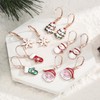 TwoAnts Christmas Snowman Earring 925 Sterling Silver Snowman Rose Gold