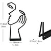Thinker Statue Abstract Art Sculpture Home Decor, Metal Creative Face