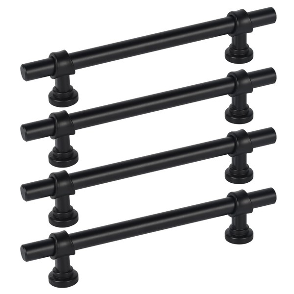 TopHomer 128 mm Wardrobe Door Handle, 4 Pieces Stylish Kitchen