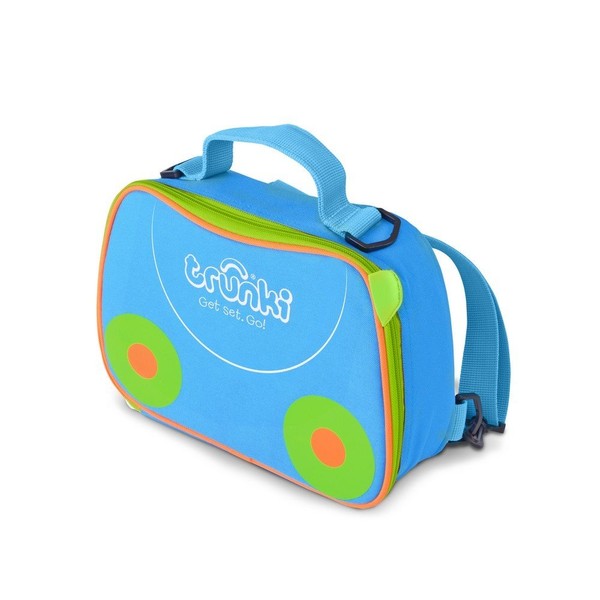 Trunki Kids Lunch Bag and Insulated Packed Lunch Backpack for Snacks and Drinks with Multifunctional Shoulder Strap for Children on the go - Terrance (Blue)