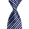Geotae Zerun - Corbata de seda a rayas para hombre,