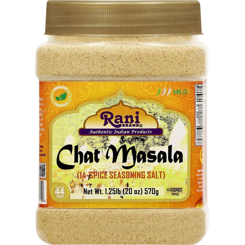 Rani Chat Masala (14 Spice Seasoning Salt) 20oz (1.25lb) 570g