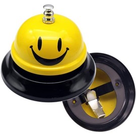 UMIQUA Desk Bell, Call Bell Service Call Desk Call Bell Service Call Bell Metal for Hotel Restaurant Counter Desk Bell Ring Call Front Desk Kitchen Bar