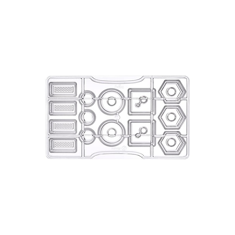 DECORA 0050085 PRALINENFORM GEOMETRISCHE Formen 200X120X22 MM