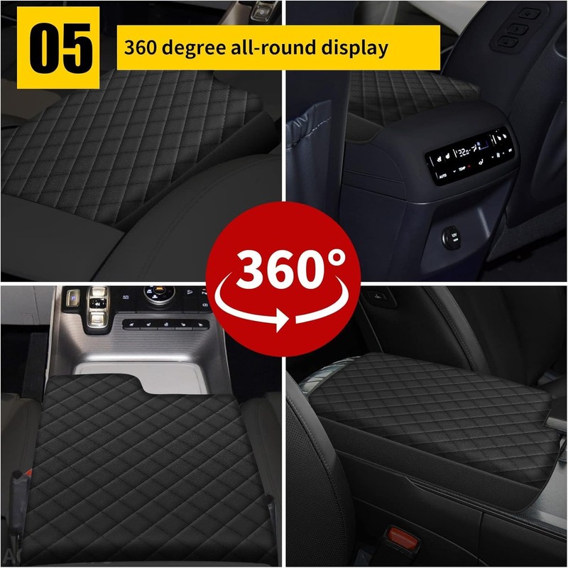 AOMSAZTO Height armrest for Hyundai Palisade 2020 2021 2022 Black