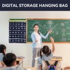 30 Pockets Cell Phone Holder Classroom, Numbered Classroom Sundries Closet