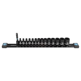 Spyder 15-Piece 1/4-Inch Drive Metric Shallow Impact Socket Set with Adapter (19714)