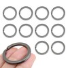 CRAFTMEMORE Key Rings Quality Keychain Rings Metal Flat Split Rings