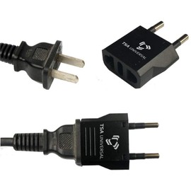 United States to Spain Travel Power Adapter to Connect North American Electrical Plugs to Spanish Outlets for Cell Phones, Tablets, eReaders, and More (6-Pack, Black)