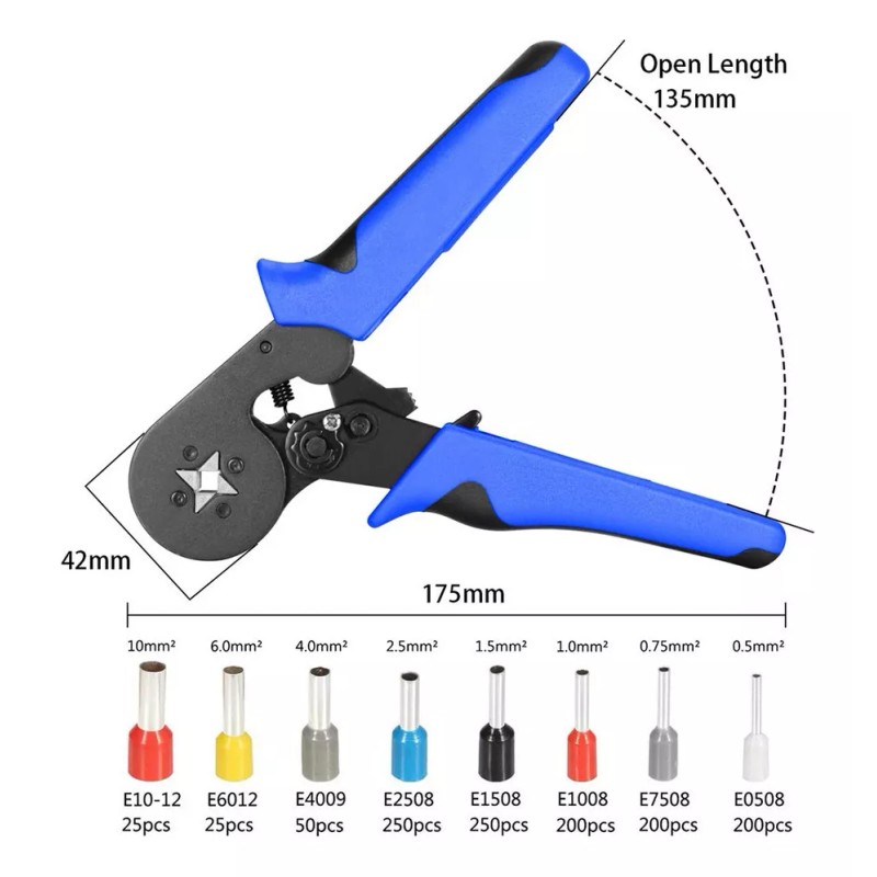 generic F Kit De Pinza Engarzadora Y Casquillos De Cable