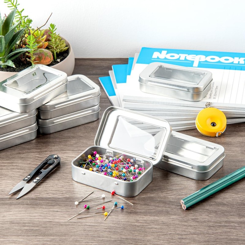 Restaurantware RW Base 4.5 Ounce Rectangular Tin Containers 10 Durable