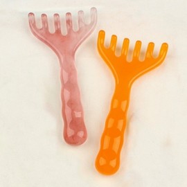 Finger type multi gua sha massager pink 4ea