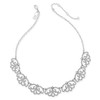INC International Concepts I.N.C. Silver-Tone Pavé Openwork Collar Necklace, 16"