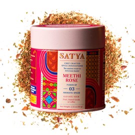 Satya Blends Rose Seasoning 2.12 Oz - Rose & Sweet Flavor 3 Spice Blend - Vegan, Low Sodium Sweet Seasoning for Dessert/Fruits - Gluten & Dye Free Authentic Indian Spices and Seasoning
